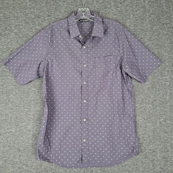 Travis Mathew Button Up Shirt Short Sleeve Golf Casual Arrow Print Medium - Picture 2 of 10